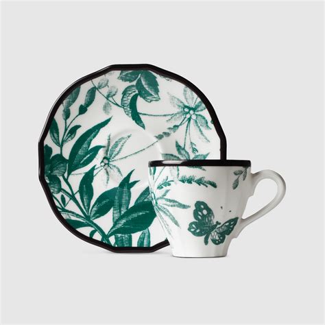 gucci cup and saucer|gucci herbarium double set.